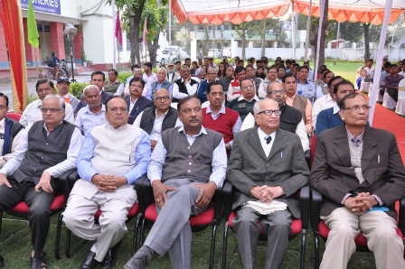 VIP audience from left Shri D.N.Purohit, Comptroller, MPUAT; Prof. M.S. Sharma, ExVC, Kota University; Prof. S. Bhargava, OSD to HVC, MPUAT, Eminent Prof. V.S.Durve; Prof. S.R.Maloo, Dean, RCA